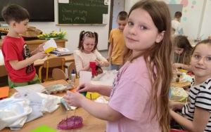 Uczestnicy zajęć w ramach projektu Nasza Mała Biblioteka