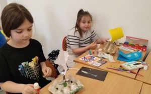 Uczestnicy zajęć w ramach projektu Nasza Mała Biblioteka