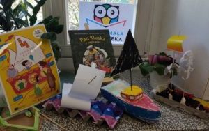 Uczestnicy zajęć w ramach projektu Nasza Mała Biblioteka