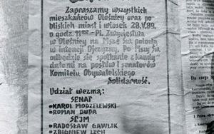 Plakat, 1989 r.
