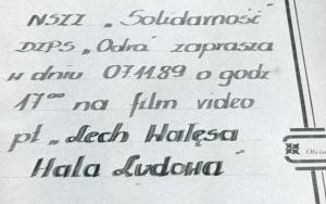 Witryna Domu Kultury DZPS Odra, 1989 r.