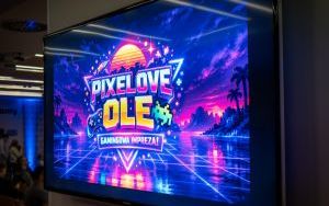 Logo Pixelove Ole na ekranie