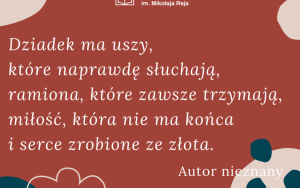 Cytat z okazji Dnia Babci i Dziadka