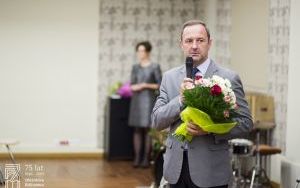 Dzień Bibliotekarza i Animatora Kultury. Burmistrz Michał Kołaciński. Rok 2017.