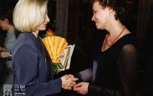 Powiatowy Dzień Bibliotekarza. Gość specjalny Joanna Szczepkowska. Rok 2004.