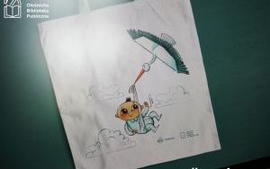 Projekt torby do wyprawki czytelniczej biblioteki autorstwa Diany Karpowicz