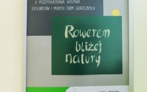 Plansza z X międzynarodowej wystawy ekslibrisów i małych form graficznych "Rowerem bliżej natury"