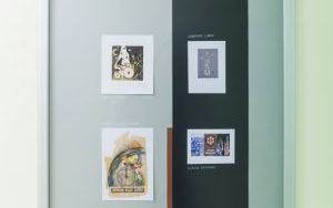 Plansza z X międzynarodowej wystawy ekslibrisów i małych form graficznych "Rowerem bliżej natury"