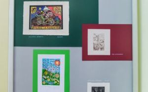 Plansza z X międzynarodowej wystawy ekslibrisów i małych form graficznych "Rowerem bliżej natury" (2)