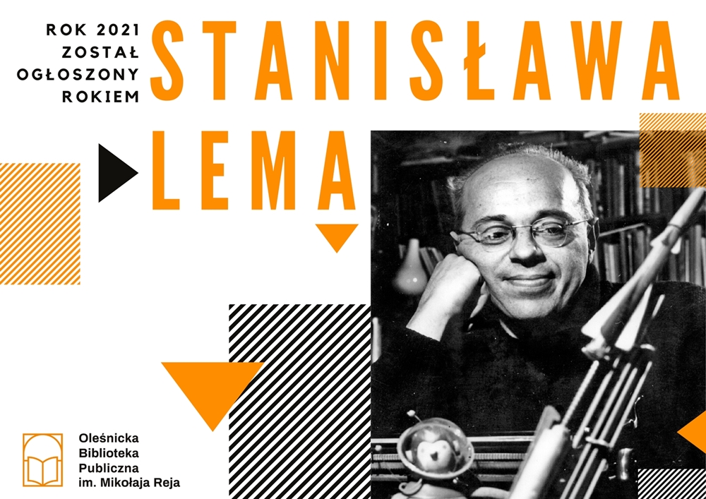 Grafika promująca rok Stanisława Lema