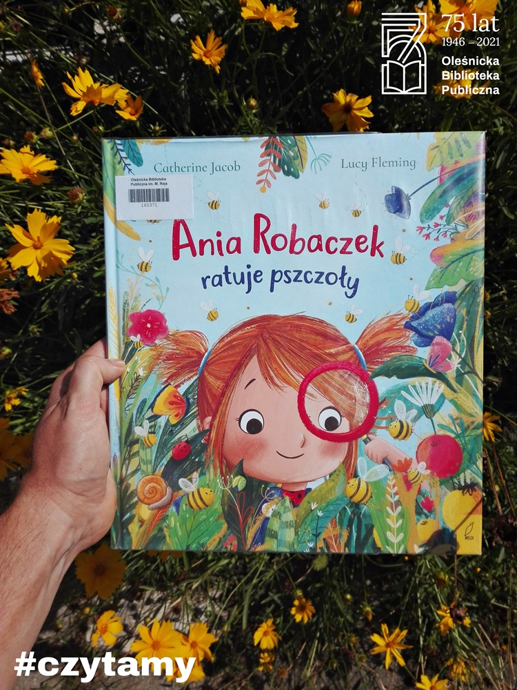 Okładka książki „Ania Robaczek ratuje pszczoły”